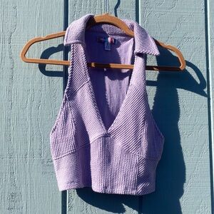 Urban outfitters lilac halter with collar